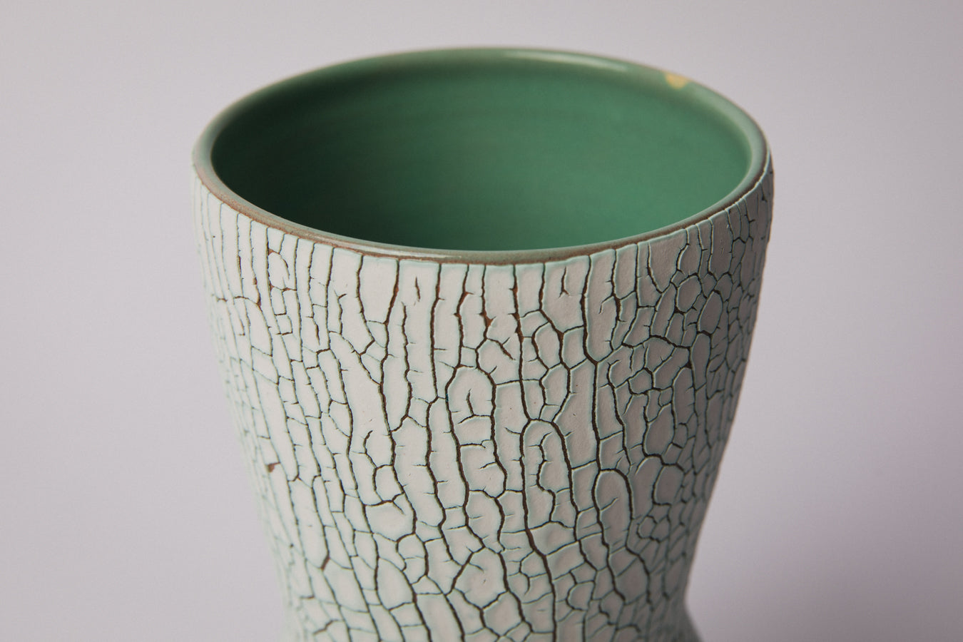 Ceramic VASE with crackle glaze _ 1358