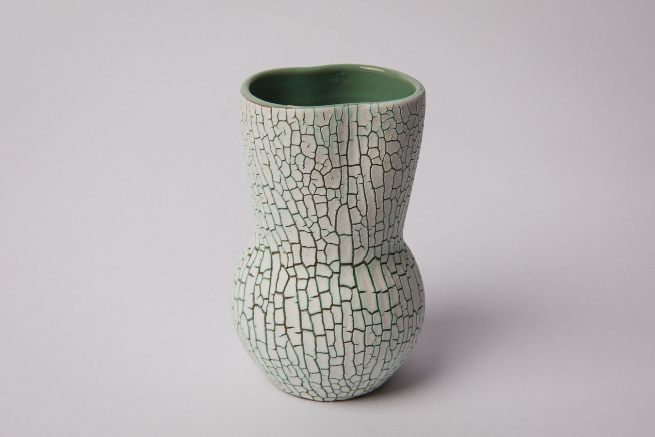 Ceramic VASE with crackle glaze _ 1359