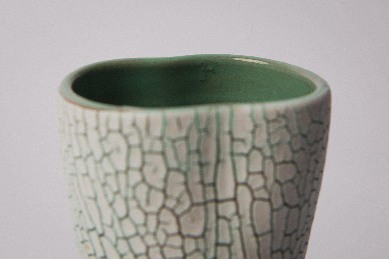 Ceramic VASE with crackle glaze _ 1359