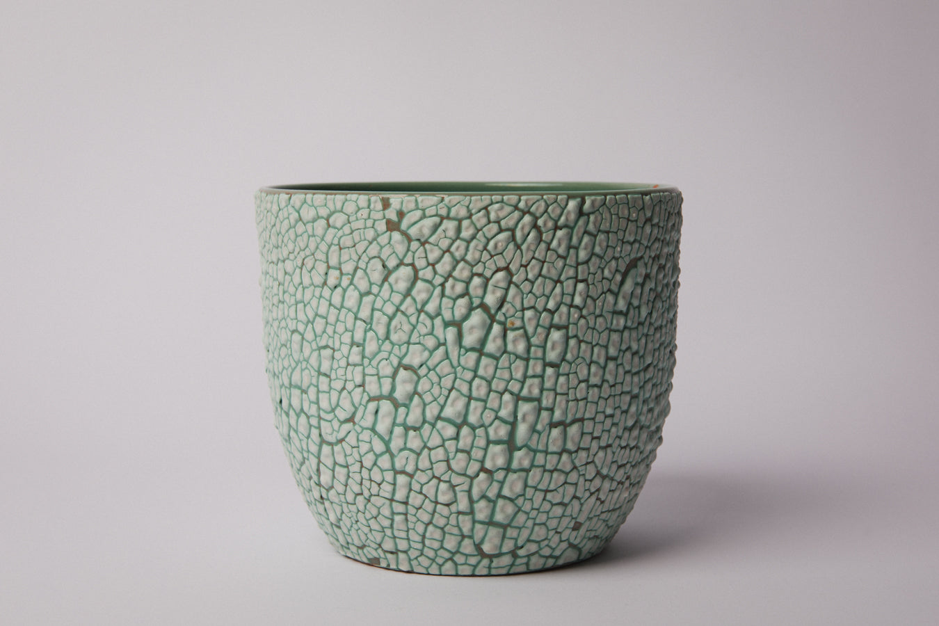 Ceramic POT with crackle glaze _ 1360