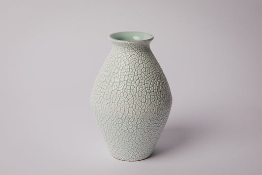 Ceramic VASE with crackle glaze _ 1362