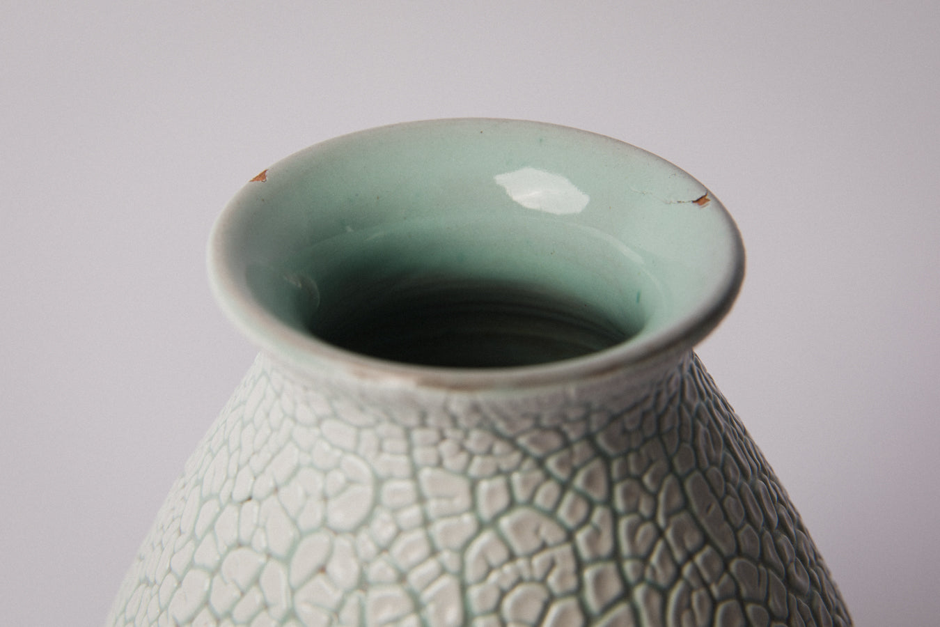 Ceramic VASE with crackle glaze _ 1362