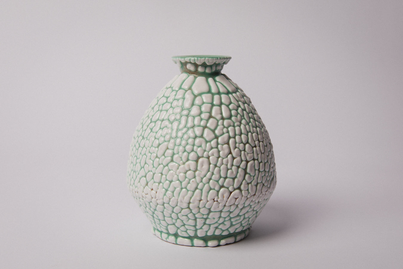 Ceramic VASE with crackle glaze _ 1364