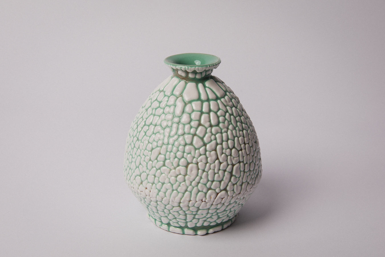 Ceramic VASE with crackle glaze _ 1364