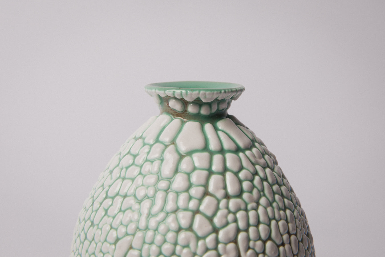 Ceramic VASE with crackle glaze _ 1364