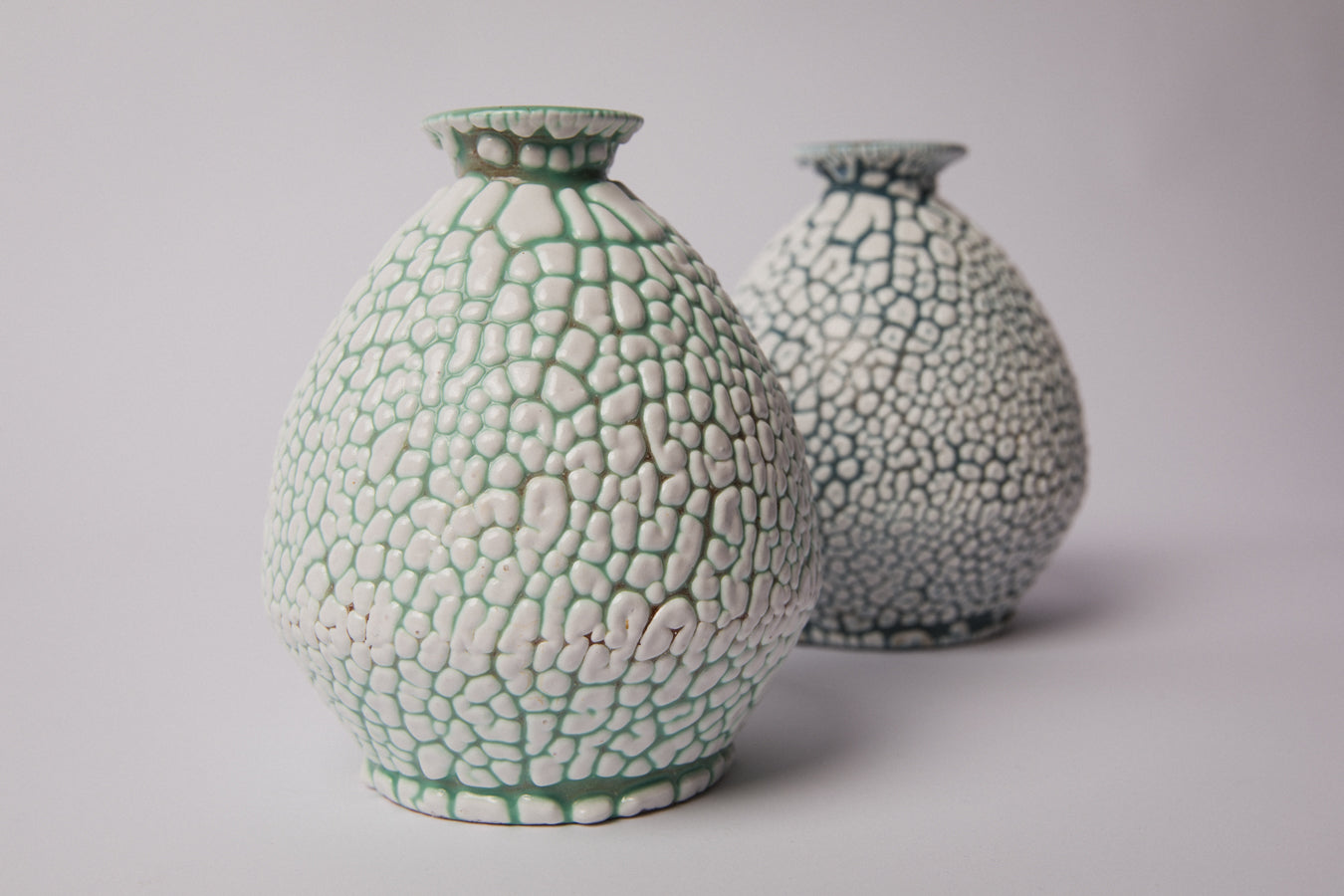 Ceramic VASE with crackle glaze _ 1364