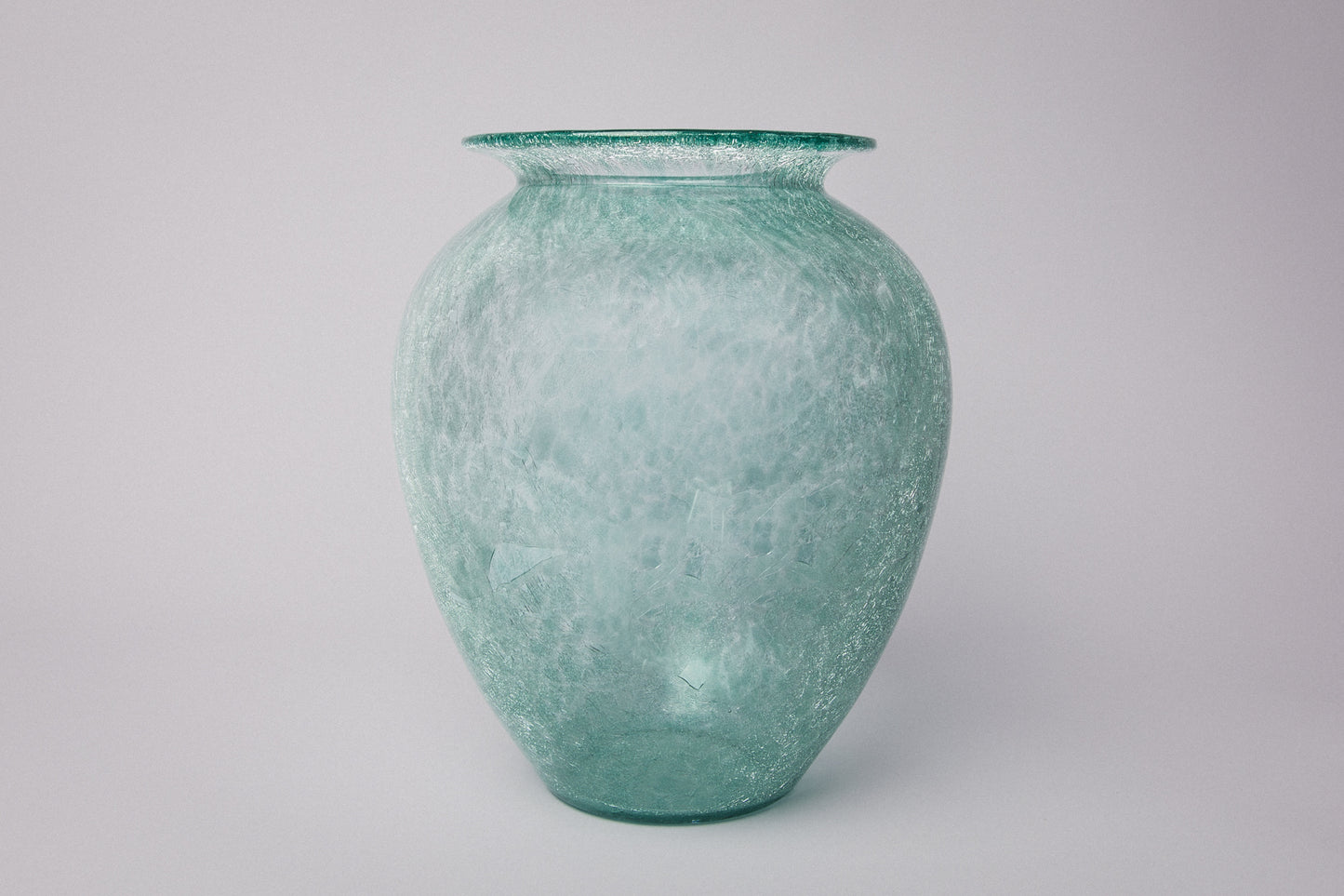 Teal veil glass VASE _ 1507
