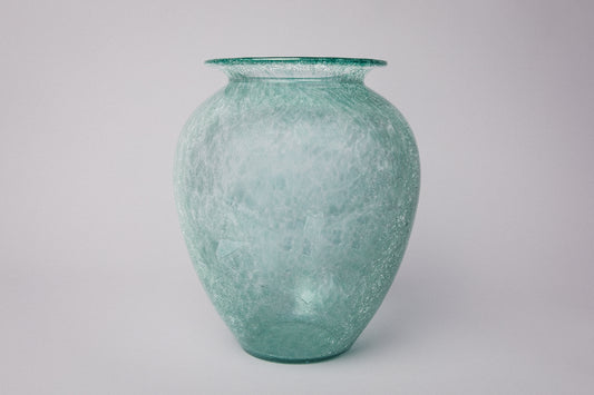 Teal veil glass VASE _ 1507