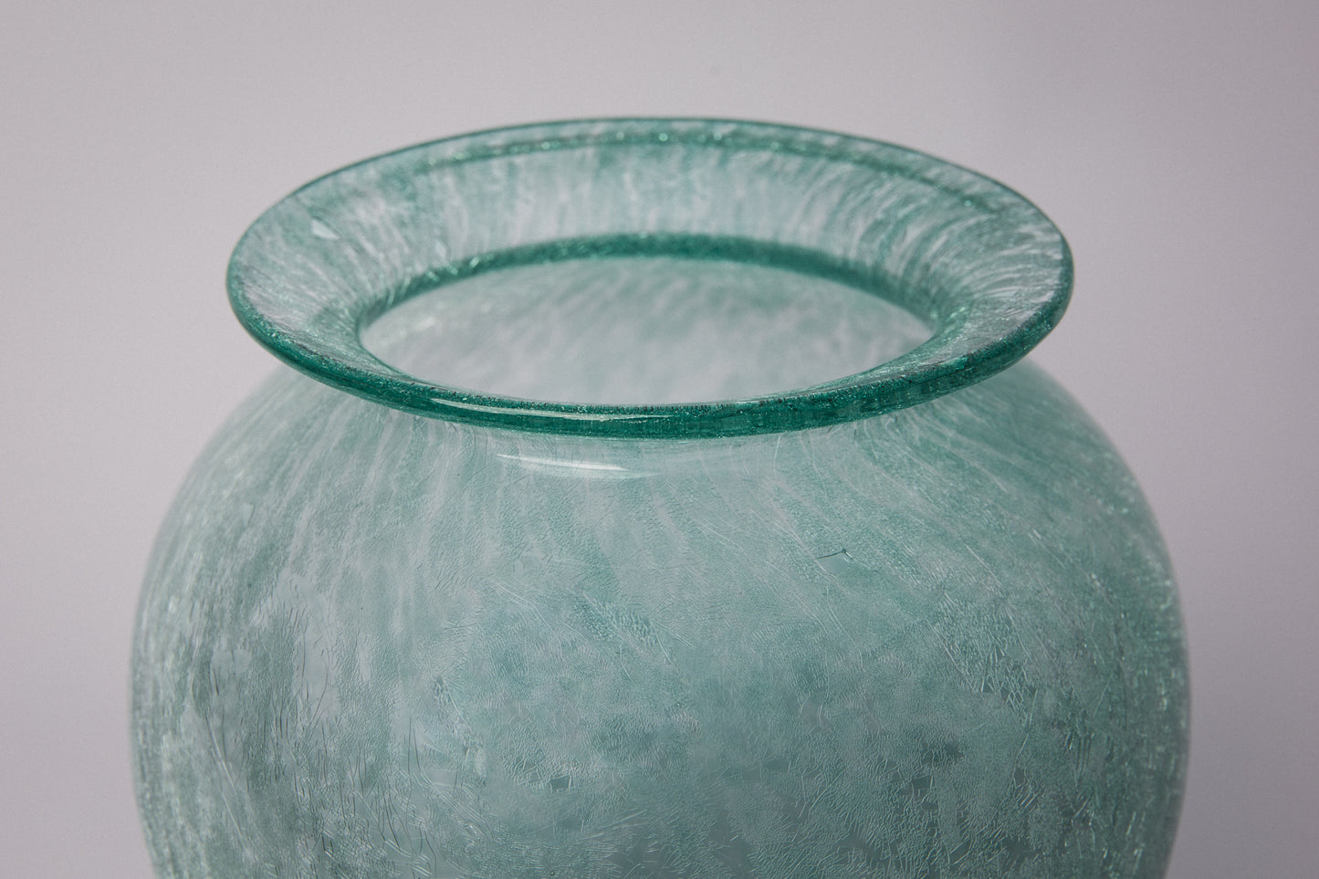 Teal veil glass VASE _ 1507