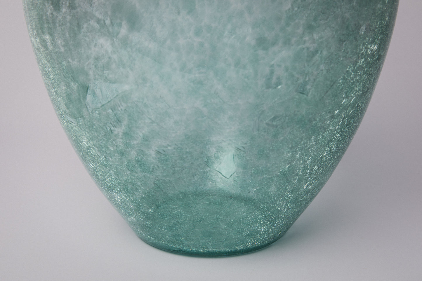 Teal veil glass VASE _ 1507