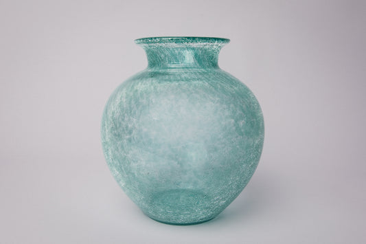 Teal veil glass VASE _ 1509