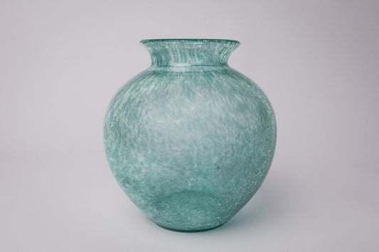 Teal veil glass VASE _ 1510