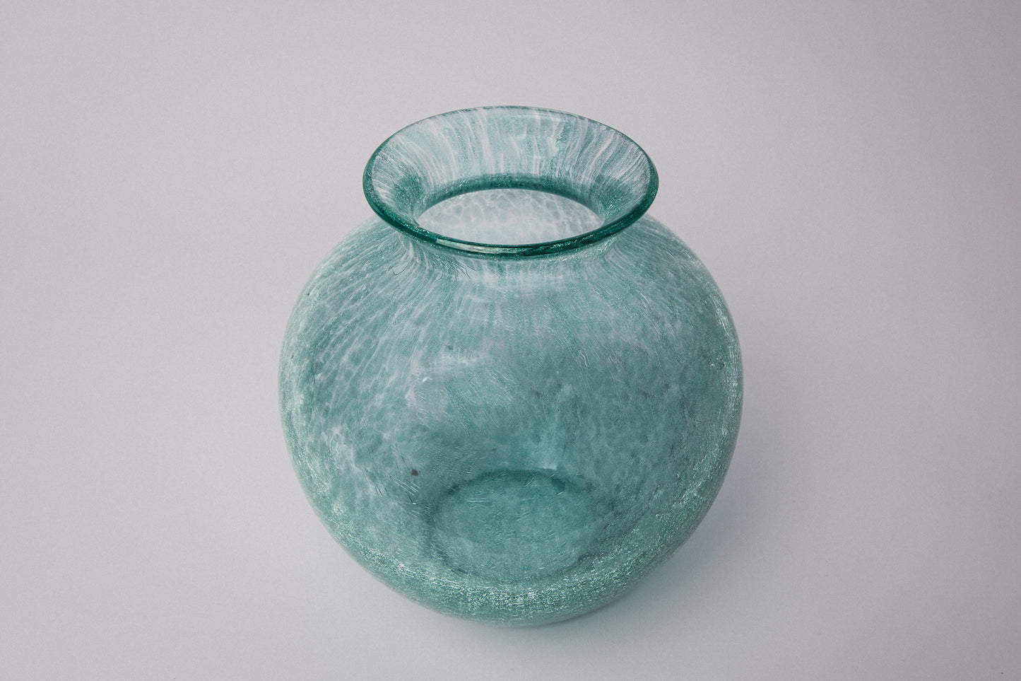 Teal veil glass VASE _ 1510