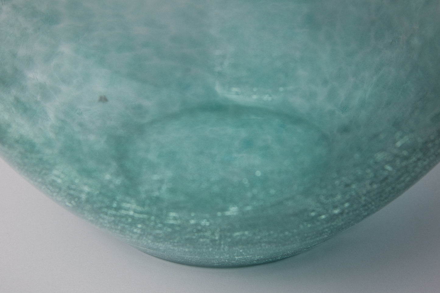 Teal veil glass VASE _ 1510