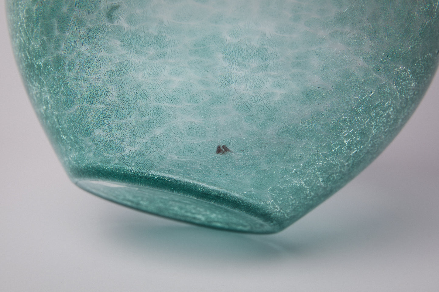 Teal veil glass VASE _ 1510