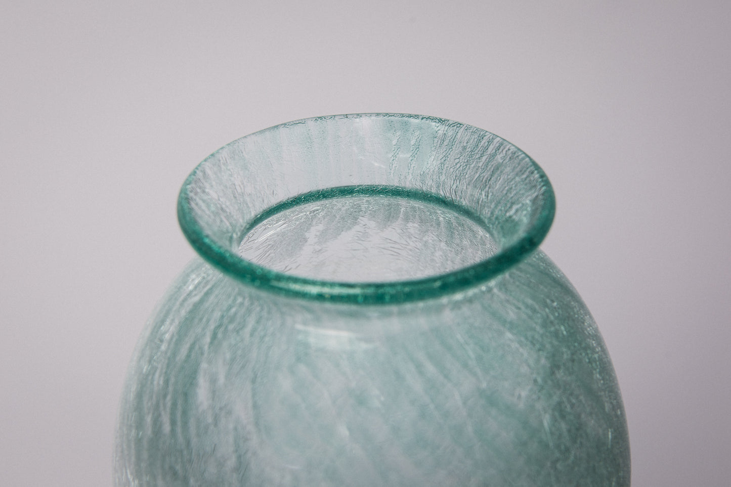 Teal veil glass VASE _ 1511