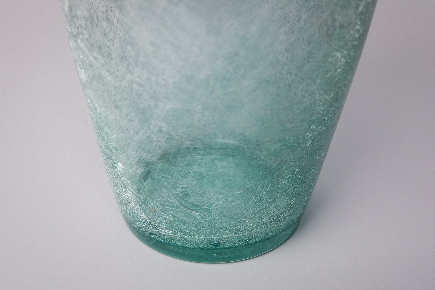 Teal veil glass VASE _ 1511