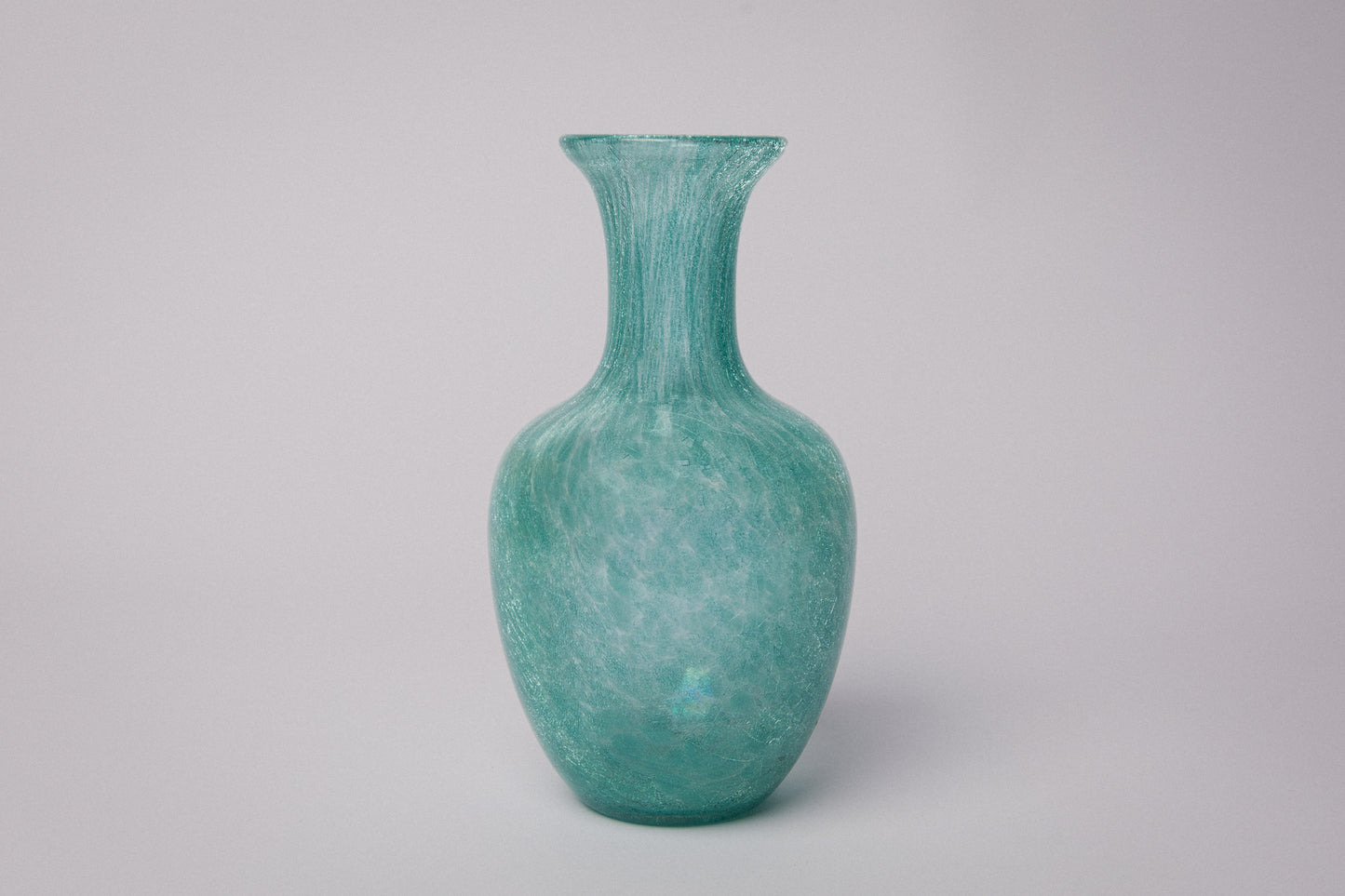 Teal veil glass VASE _ 1512
