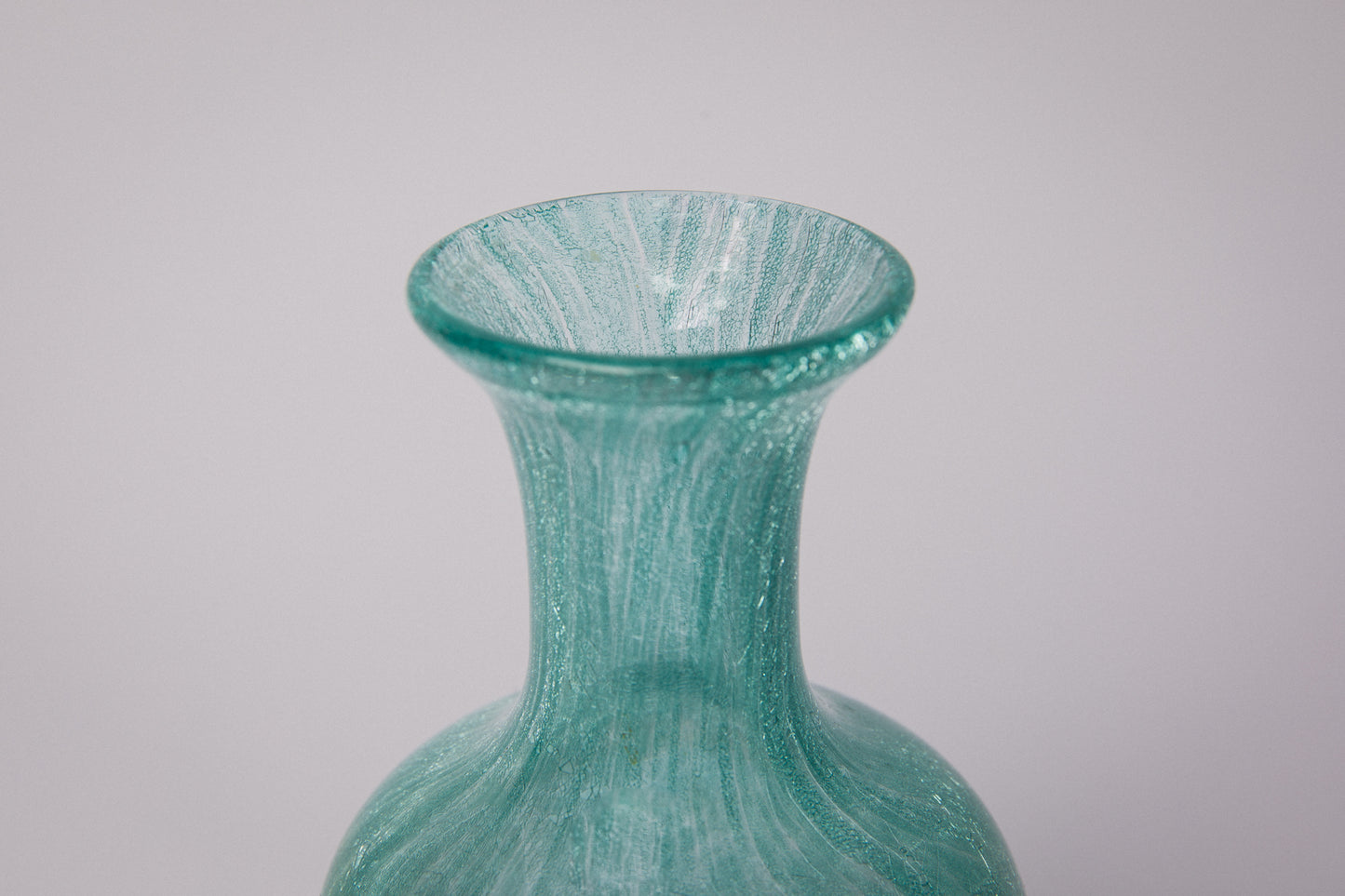 Teal veil glass VASE _ 1512