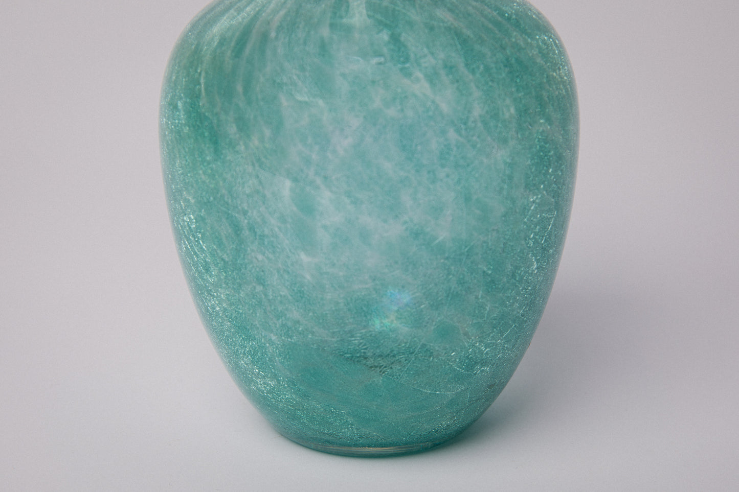Teal veil glass VASE _ 1512