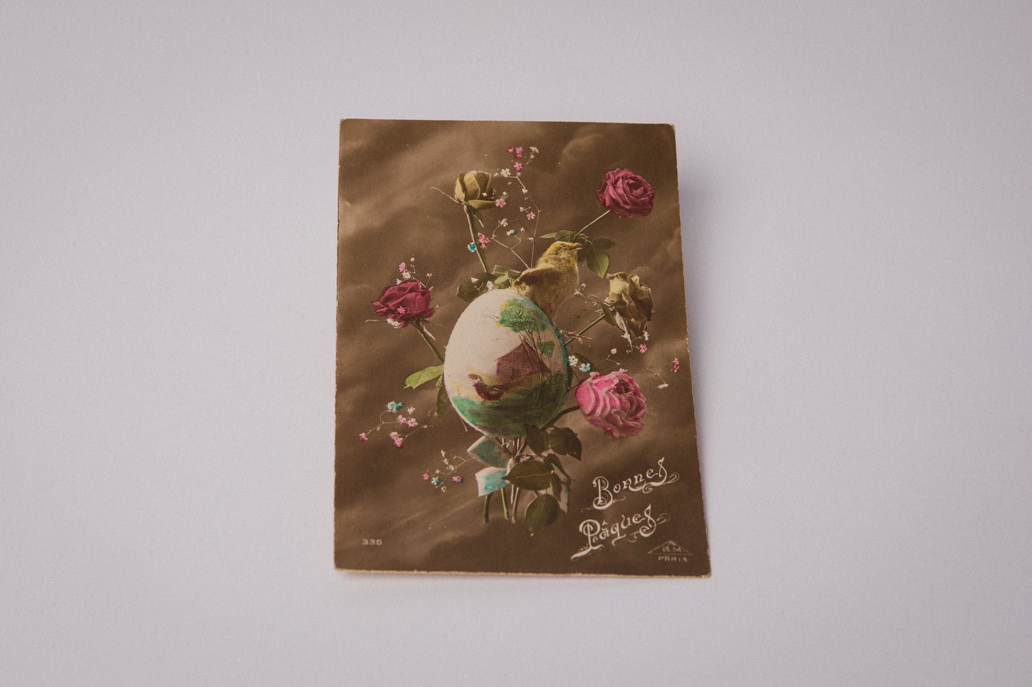 Vintage Easter Postcard with Easter Still Life _ 1527