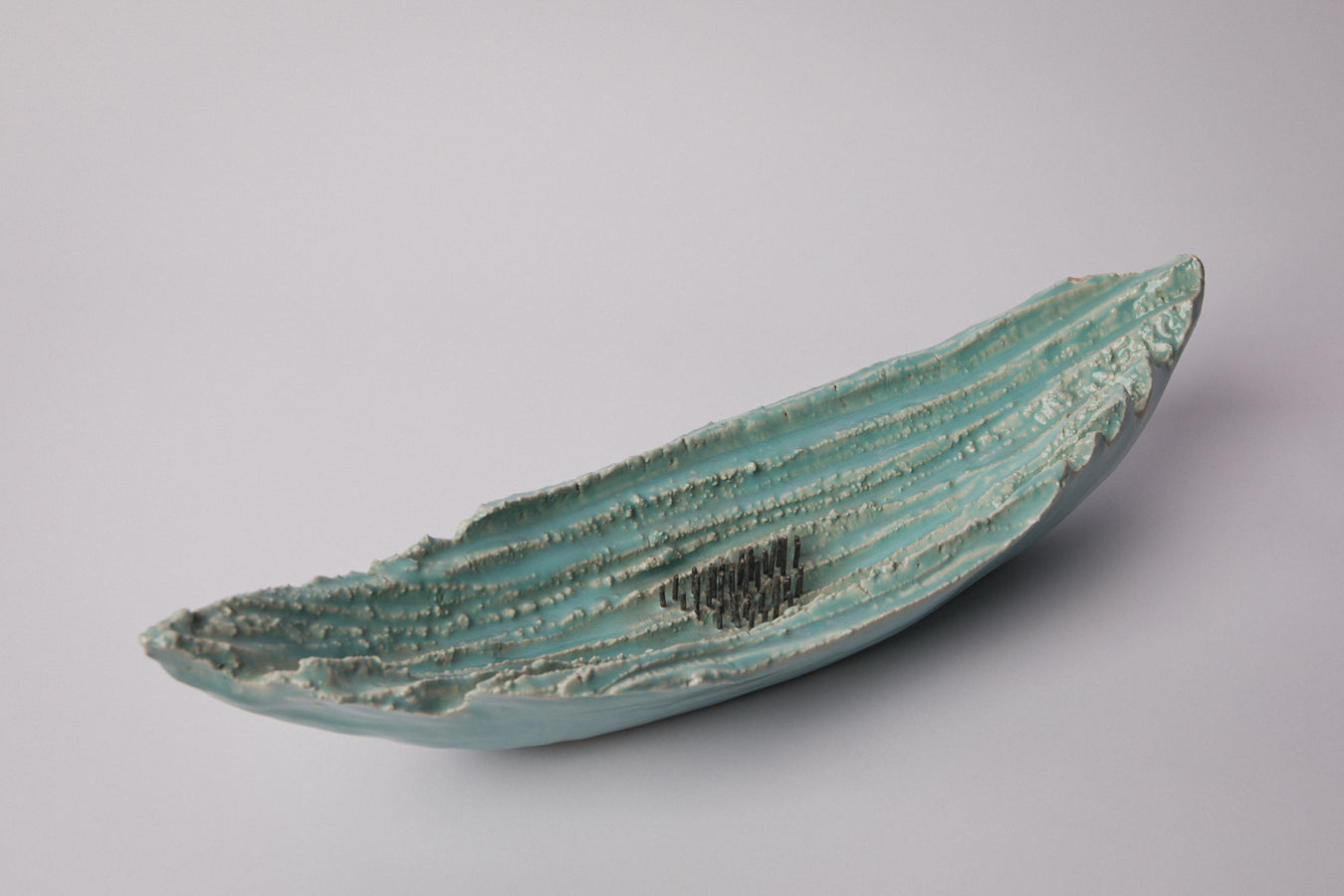 Porcelain BOWL with kenzan needle _ 1384