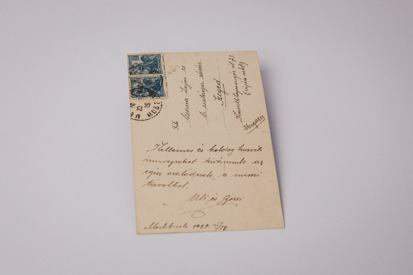 Vintage Easter Postcard with Easter Chicks _ 1537