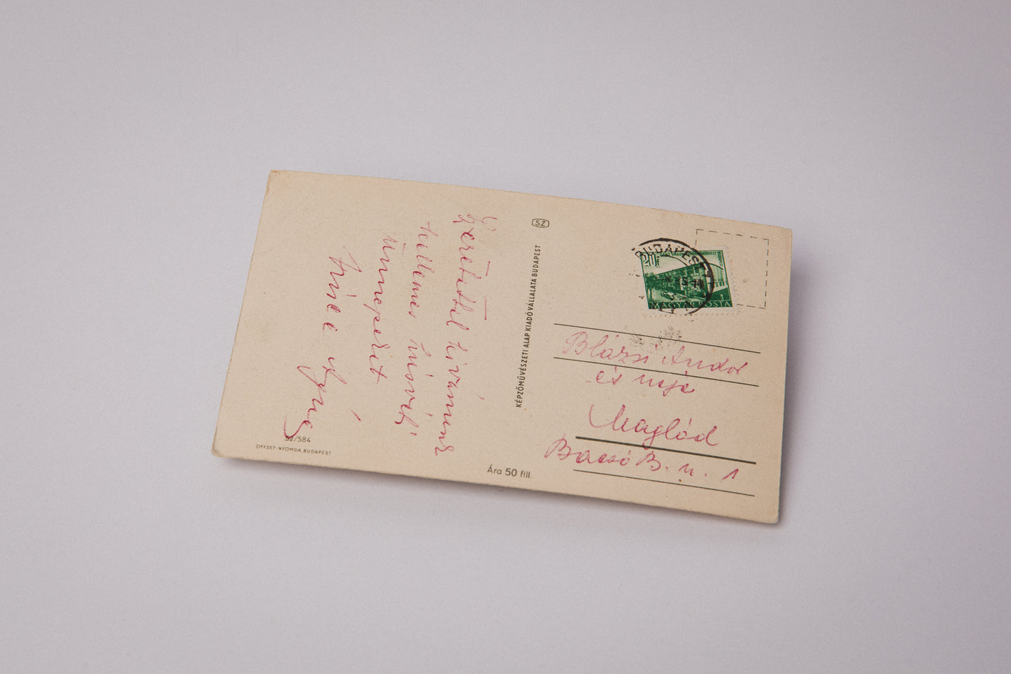 Vintage Easter Postcard with Easter Rabbit  _ 1545