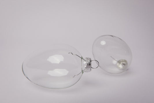 Set of two glass EGGS