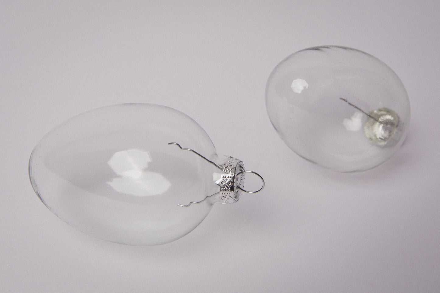 Set of two glass EGGS