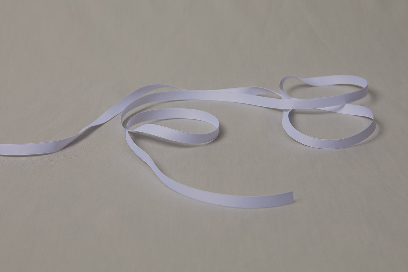 Recycled PET RIBBON white 1cm