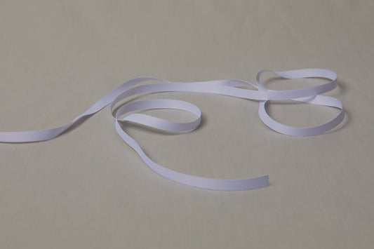 Recycled PET RIBBON white 1cm