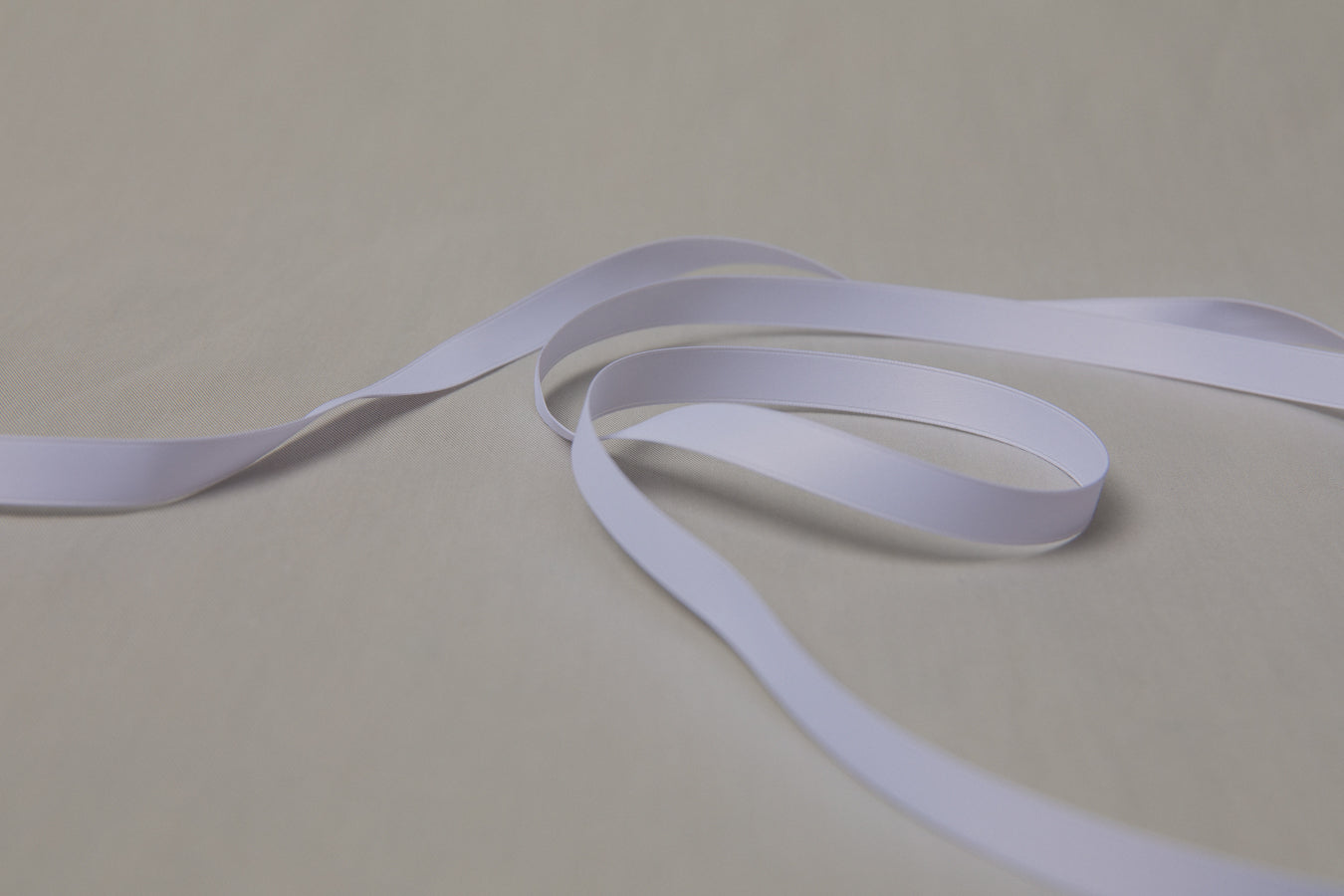 Recycled PET RIBBON white 1cm