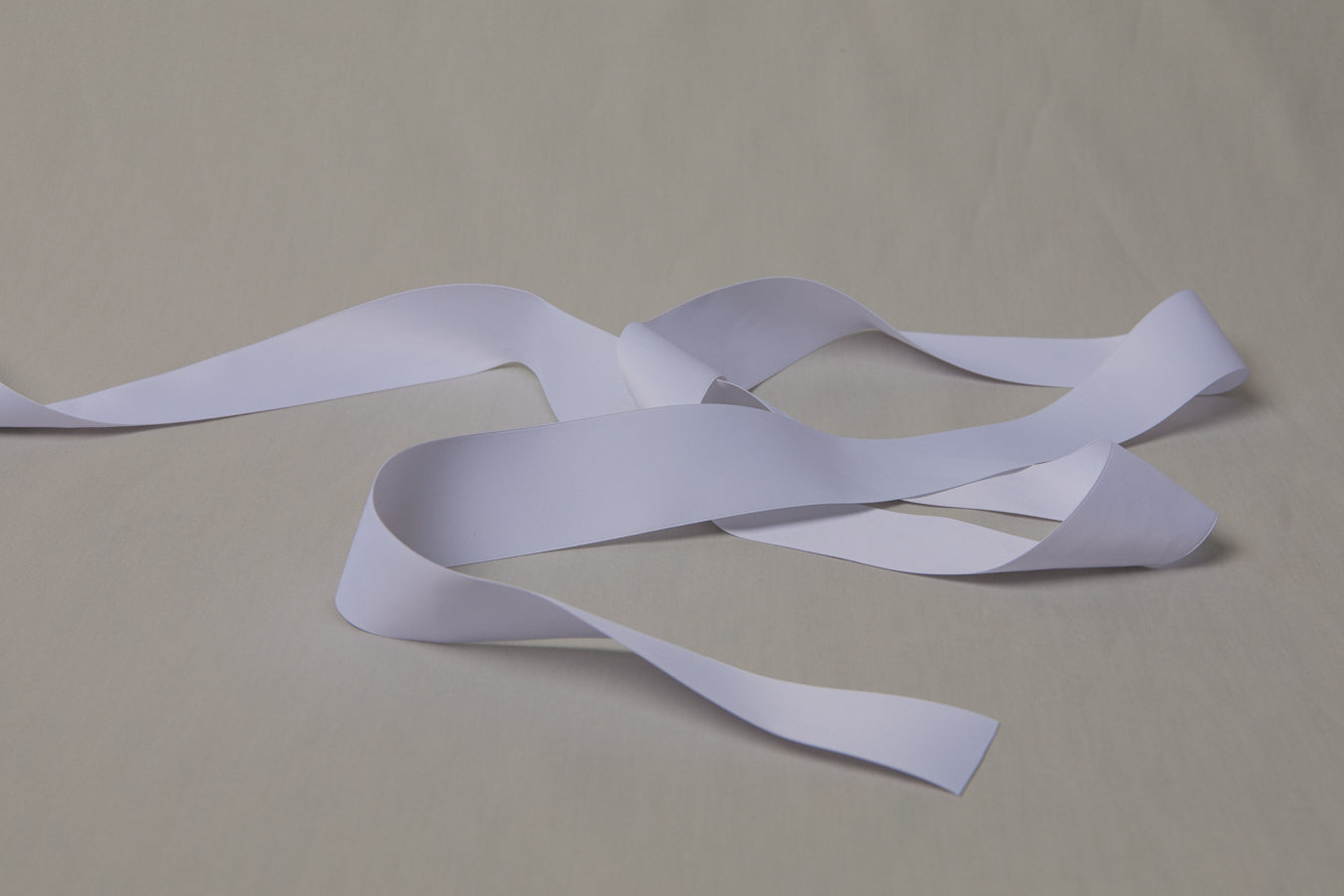 Recycled PET RIBBON white 4cm