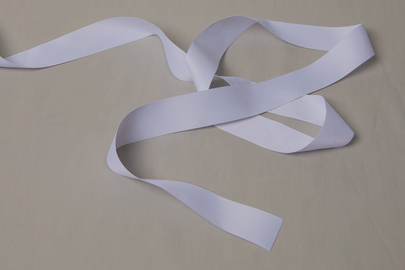 Recycled PET RIBBON white 4cm
