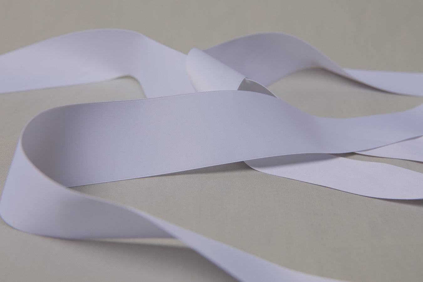 Recycled PET RIBBON white 4cm