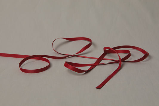 Recycled PET RIBBON red 1cm