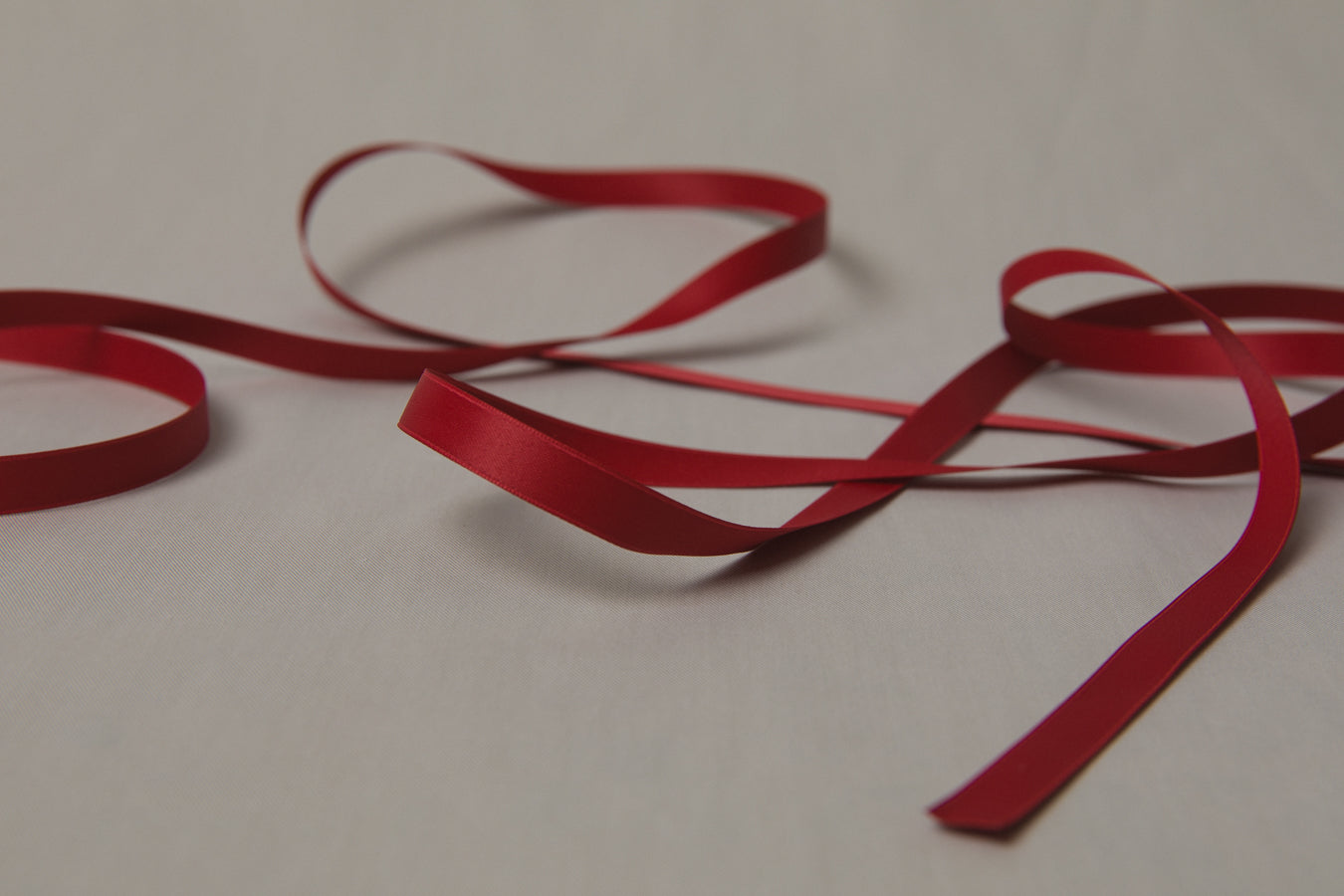 Recycled PET RIBBON red 1cm