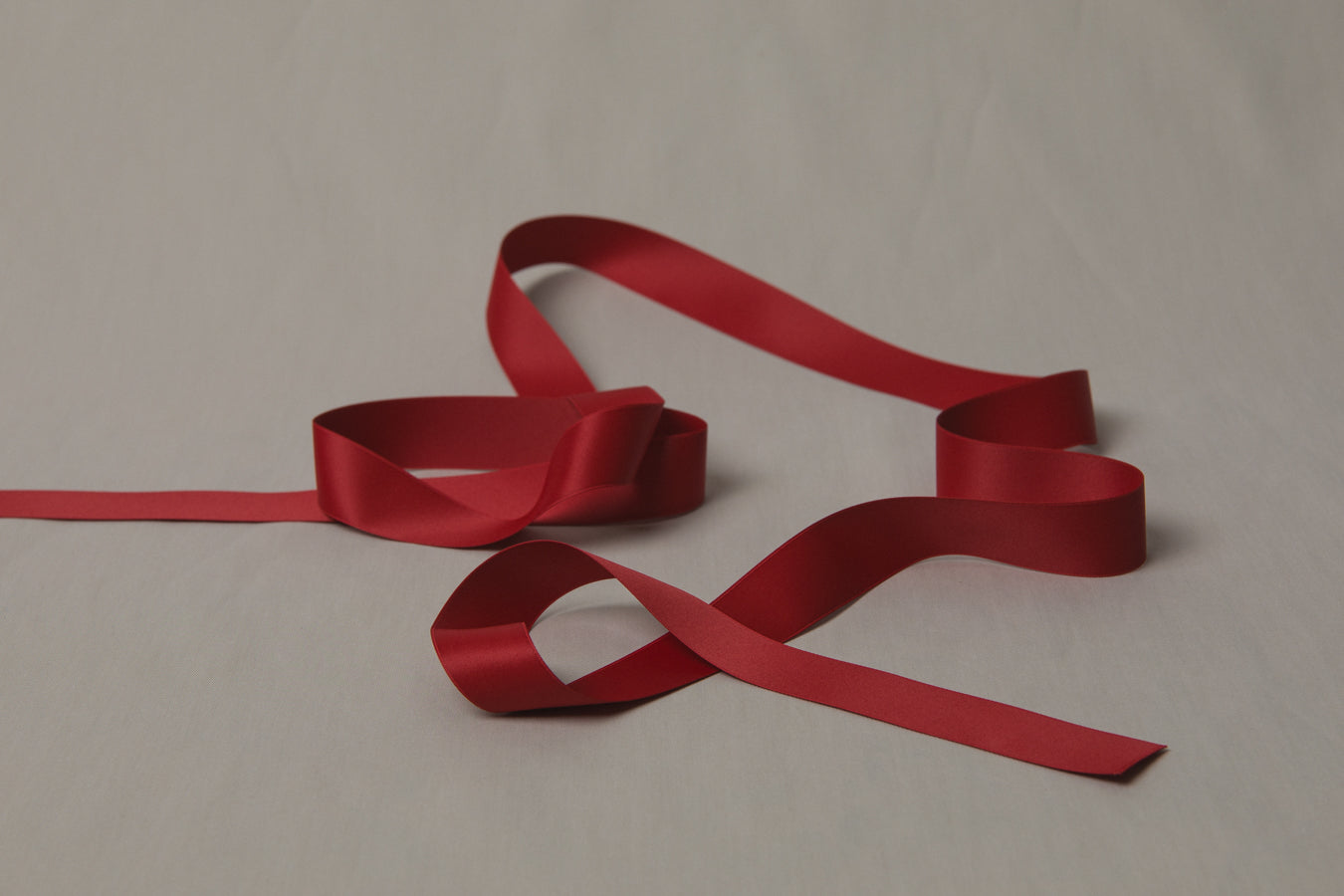 Recycled PET RIBBON red 2,5cm