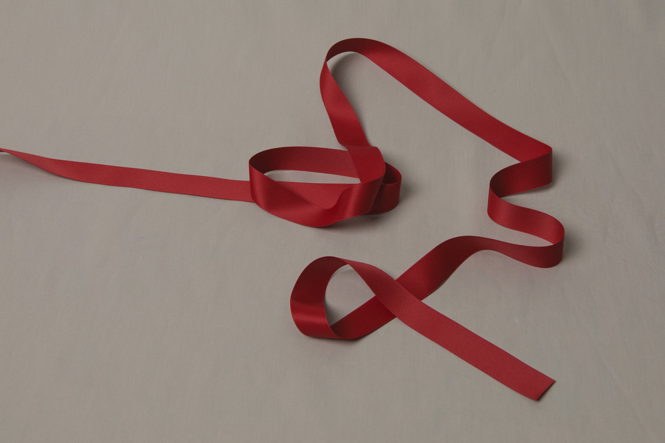 Recycled PET RIBBON red 2,5cm