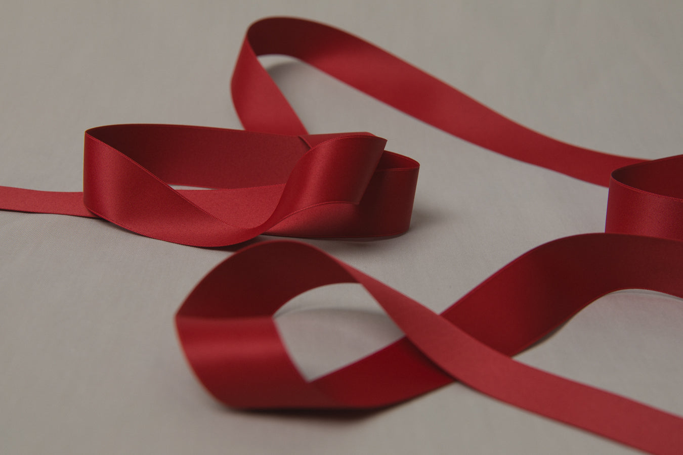 Recycled PET RIBBON red 2,5cm