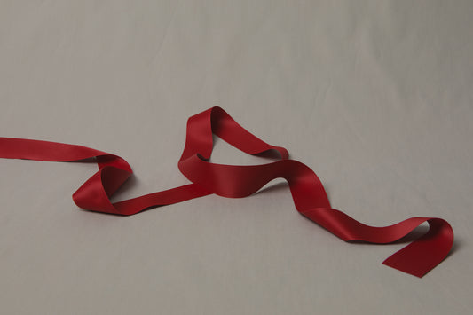 Recycled PET RIBBON red 4cm