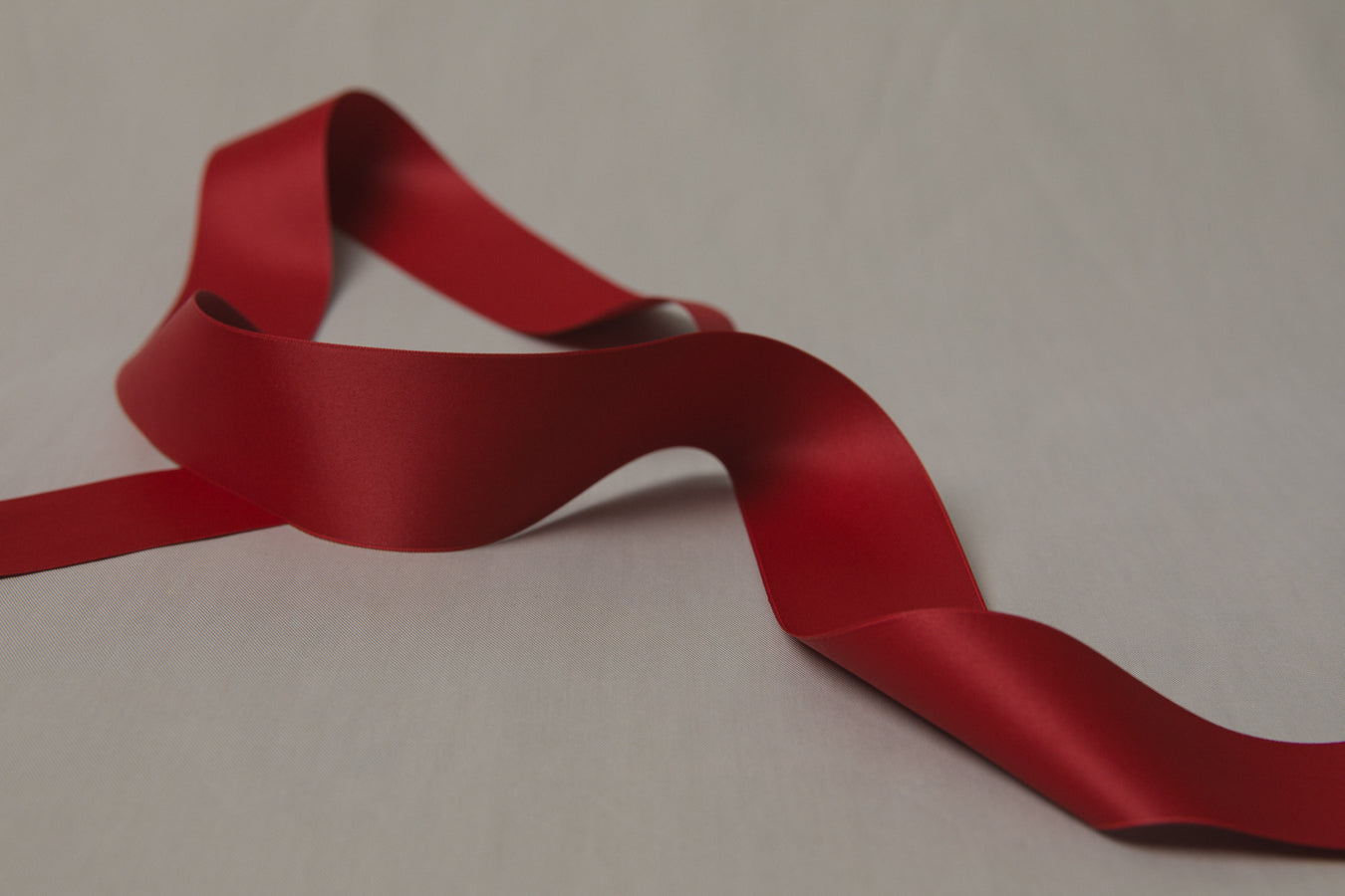 Recycled PET RIBBON red 4cm