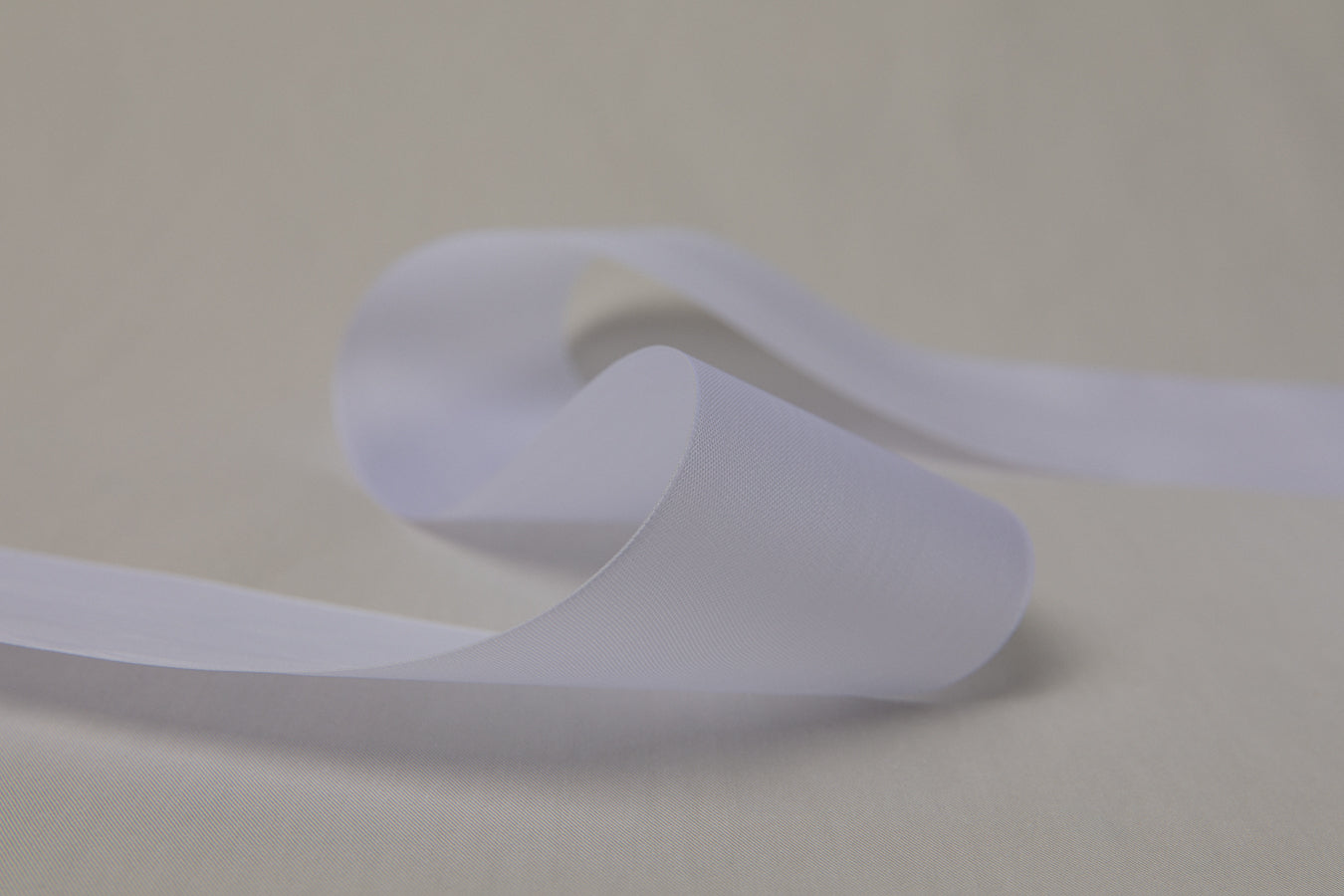 Moiré RIBBON white 7,5cm