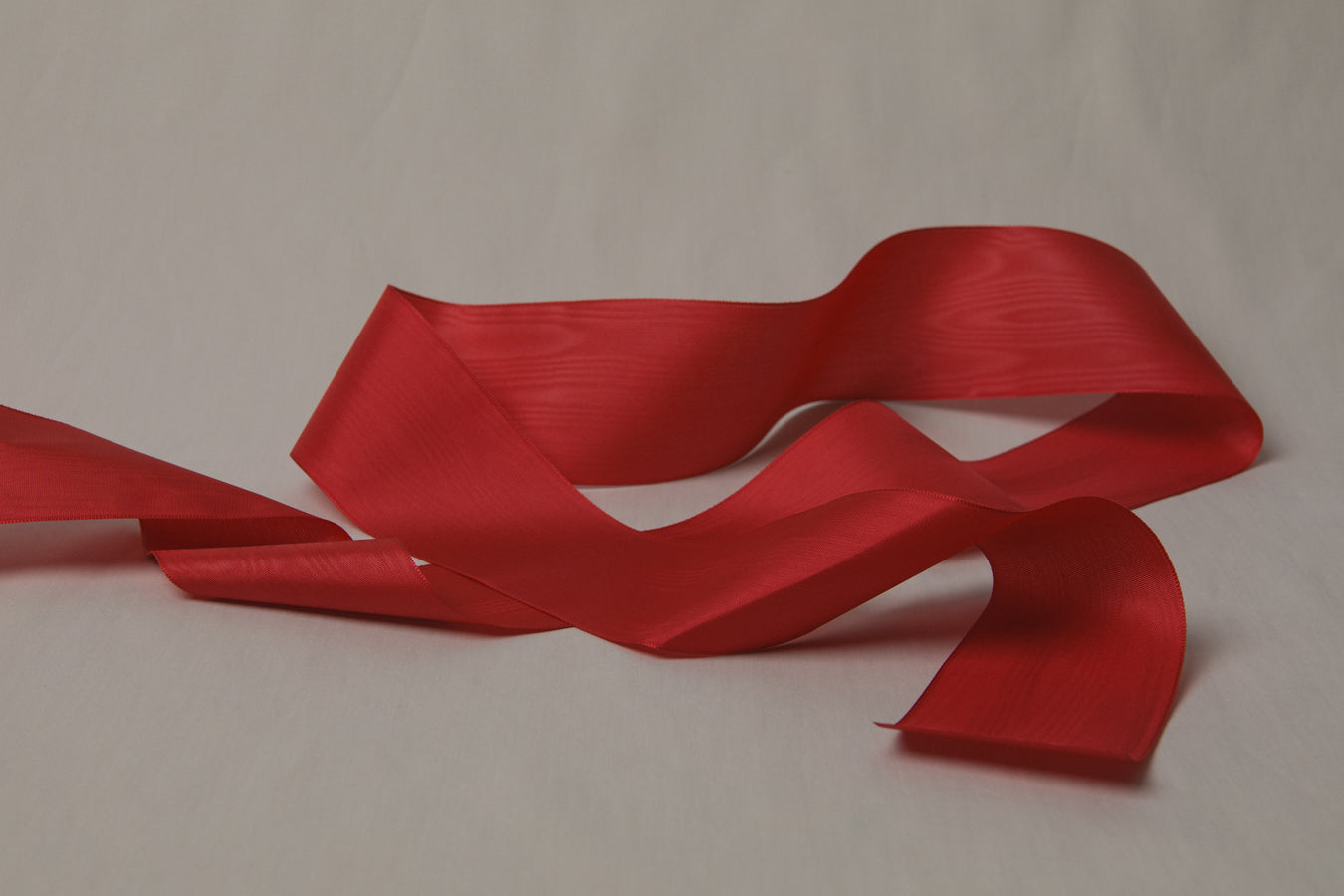 Moiré RIBBON red 7,5cm