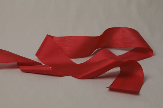 Moiré RIBBON red 7,5cm