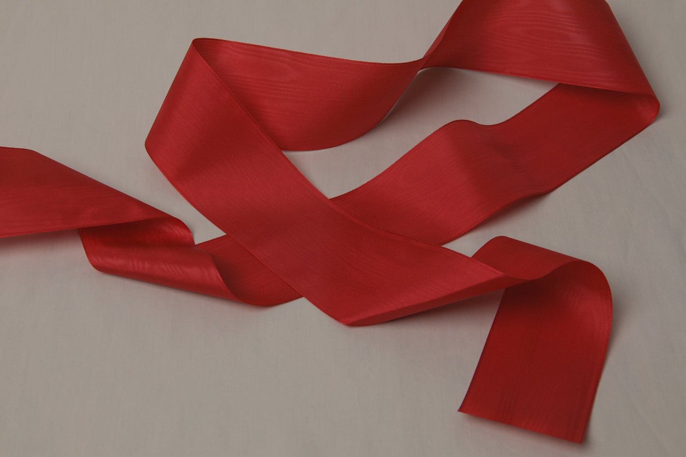 Moiré RIBBON red 5cm