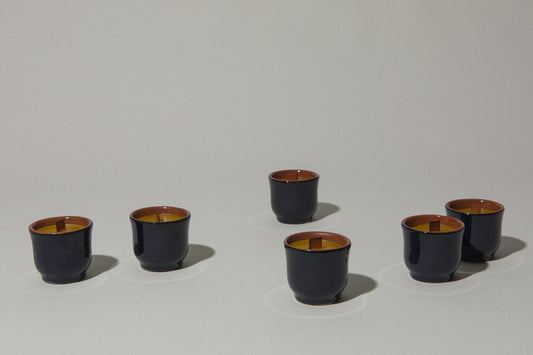 Set of six beeswax CANDLE small