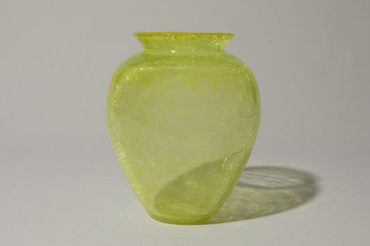 Yellow veil glass VASE medium