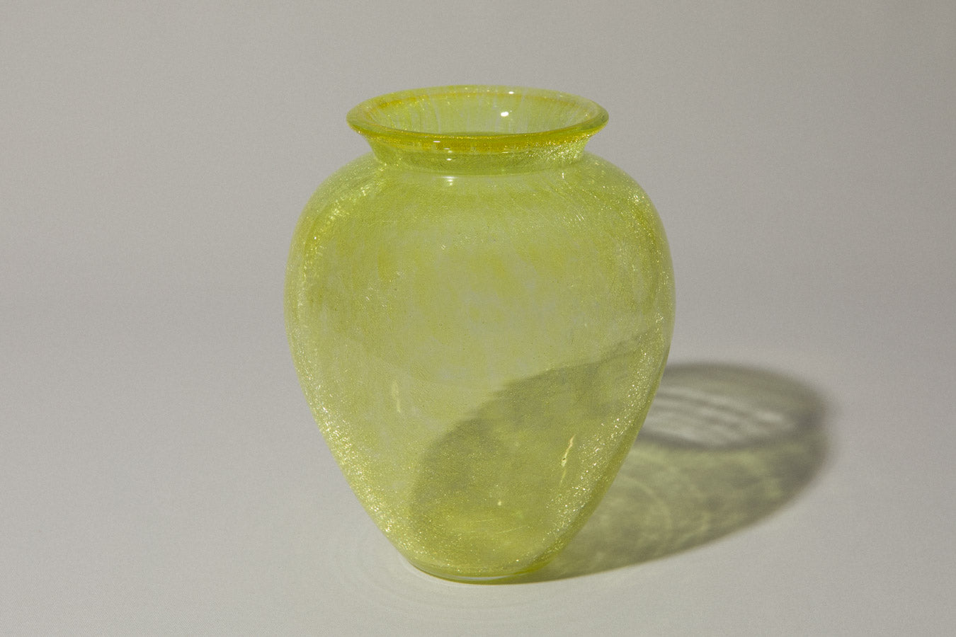 Yellow veil glass VASE medium